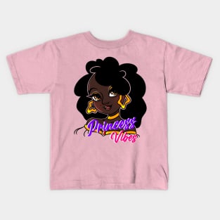 Princess Vibes ( Dark Chocolate) Kids T-Shirt